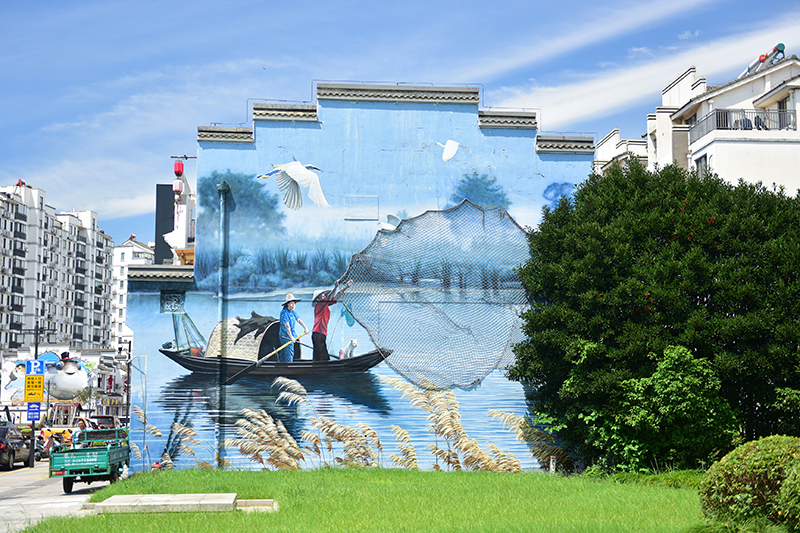 2020年8月2日拍攝的江蘇省張家港市永聯(lián)村。