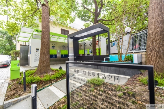 上海市瑞虹二期小區(qū)的低碳生活空間。本報(bào)記者 邢千里攝
